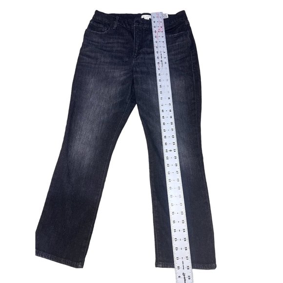 Good American Good Legs Straight Womens 12/31 Black Cashmere High Rise - Picture 10 of 16